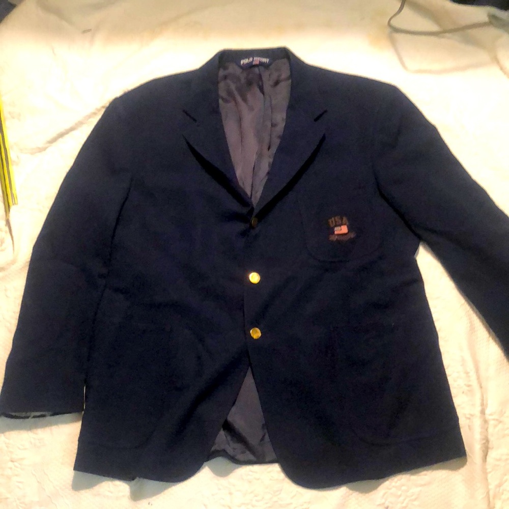 Black mens Polo Sport Jacket no size